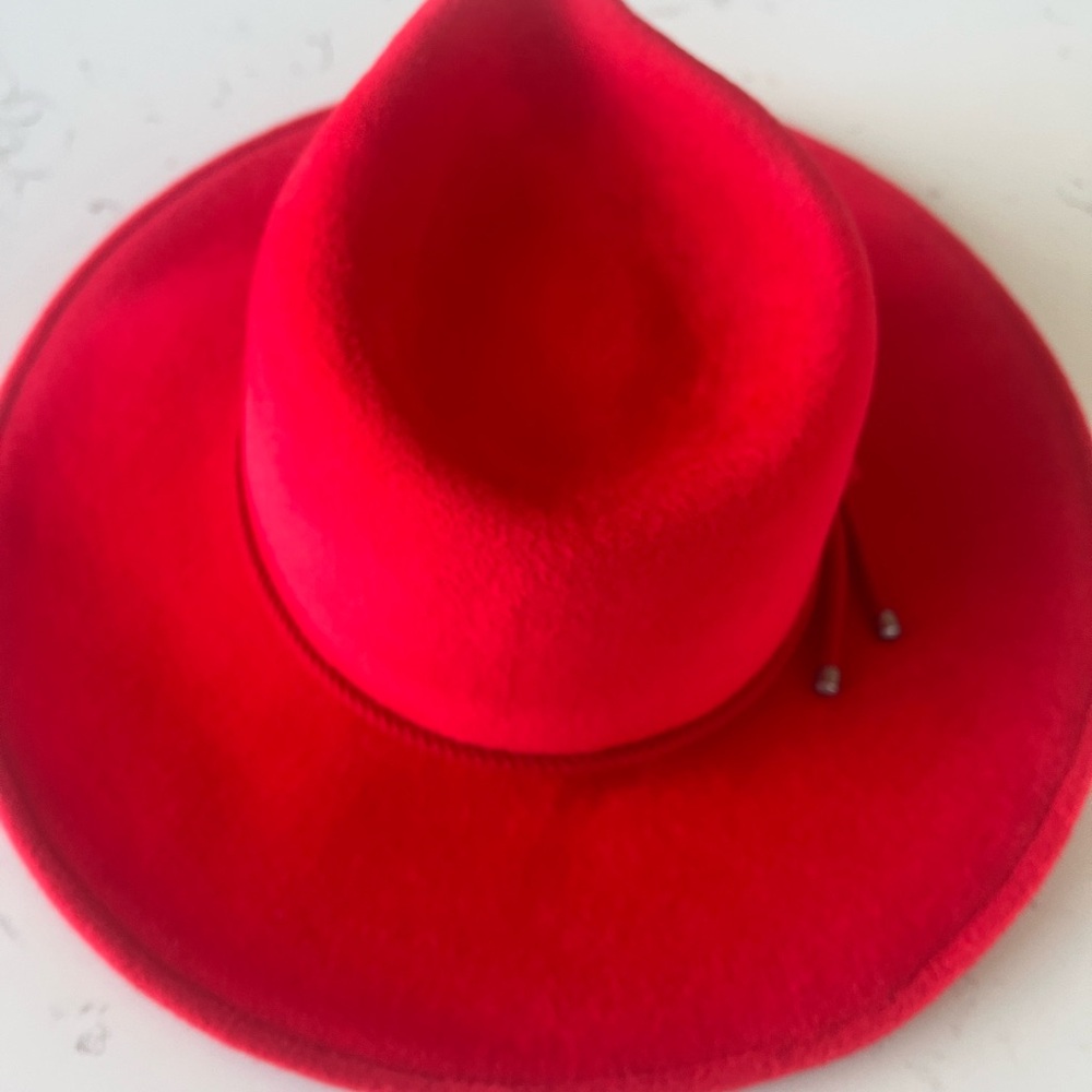 Frances Grey Red Women's Angie Felt Hat - never worn - Picture 6 of 9